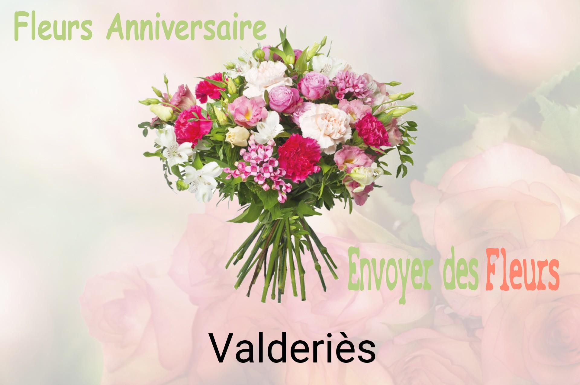 Bouquet de fleurs d’anniversaire livré à Valderiès