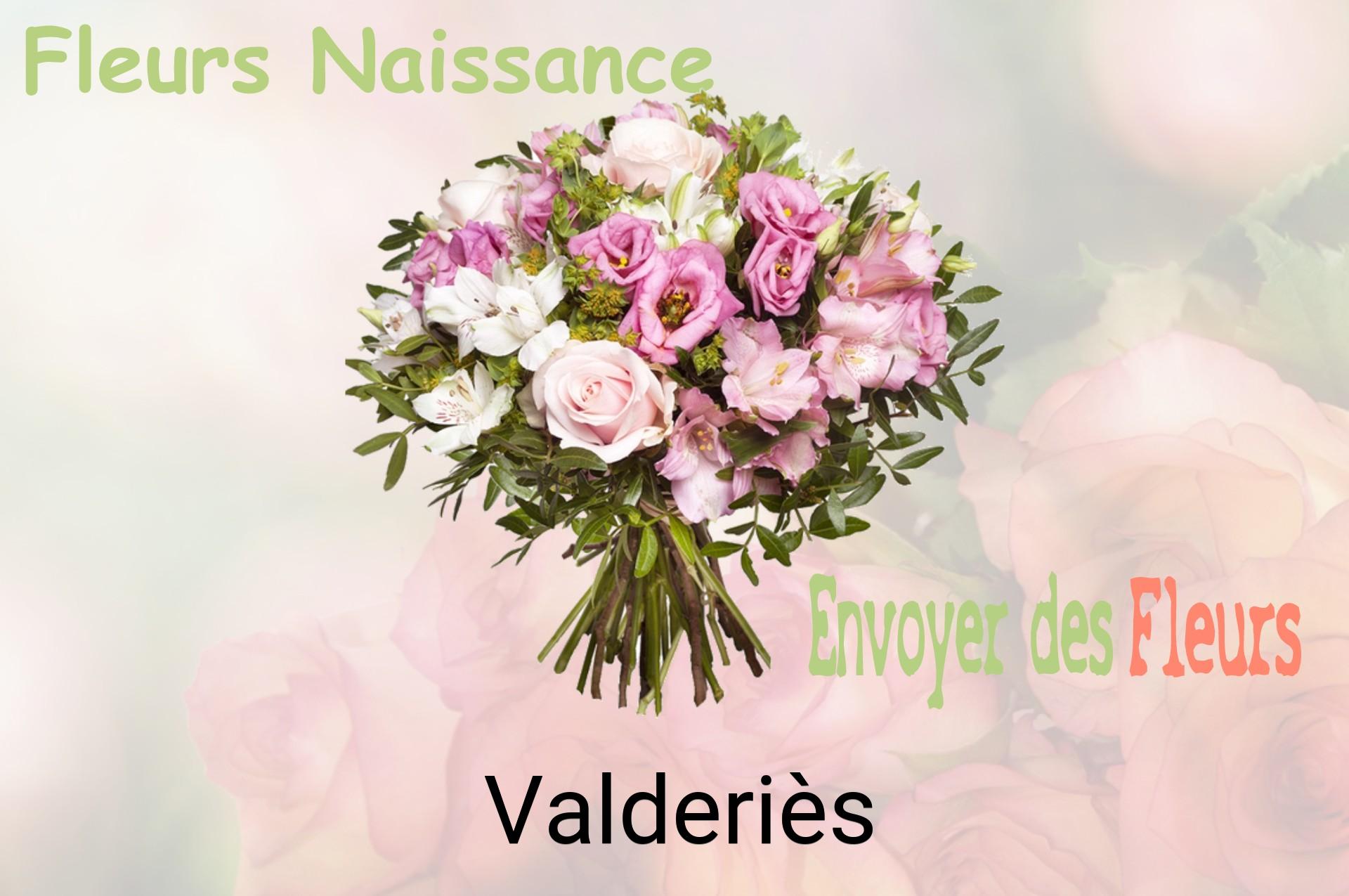 Bouquet de fleurs de naissance livré à Valderiès