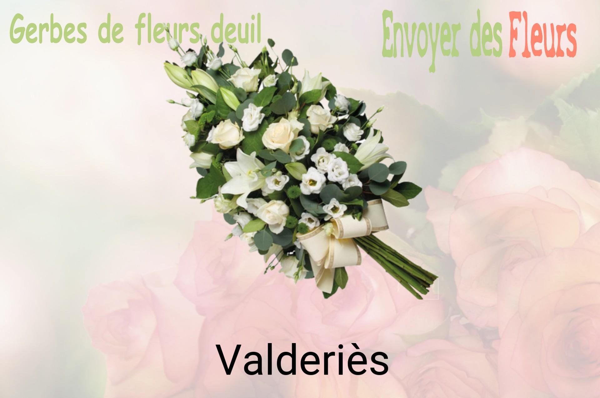 Gerbe de fleurs de deuil livrée à Valderiès